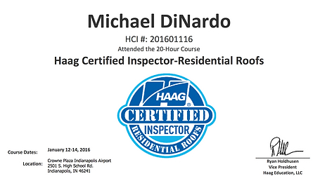 HAAG Certified Roofing Inspector